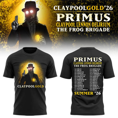 Limited Edition Claypool Gold Tour 2026 TShirt