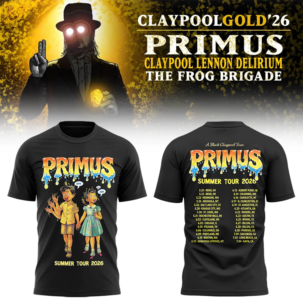 Limited Edition Claypool Gold Tour 2026 TShirt