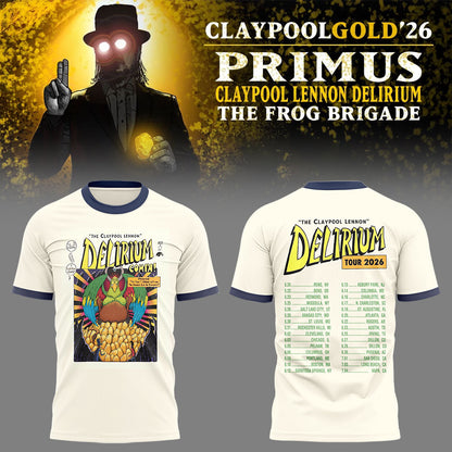 Limited Edition Claypool Gold Tour 2026 TShirt