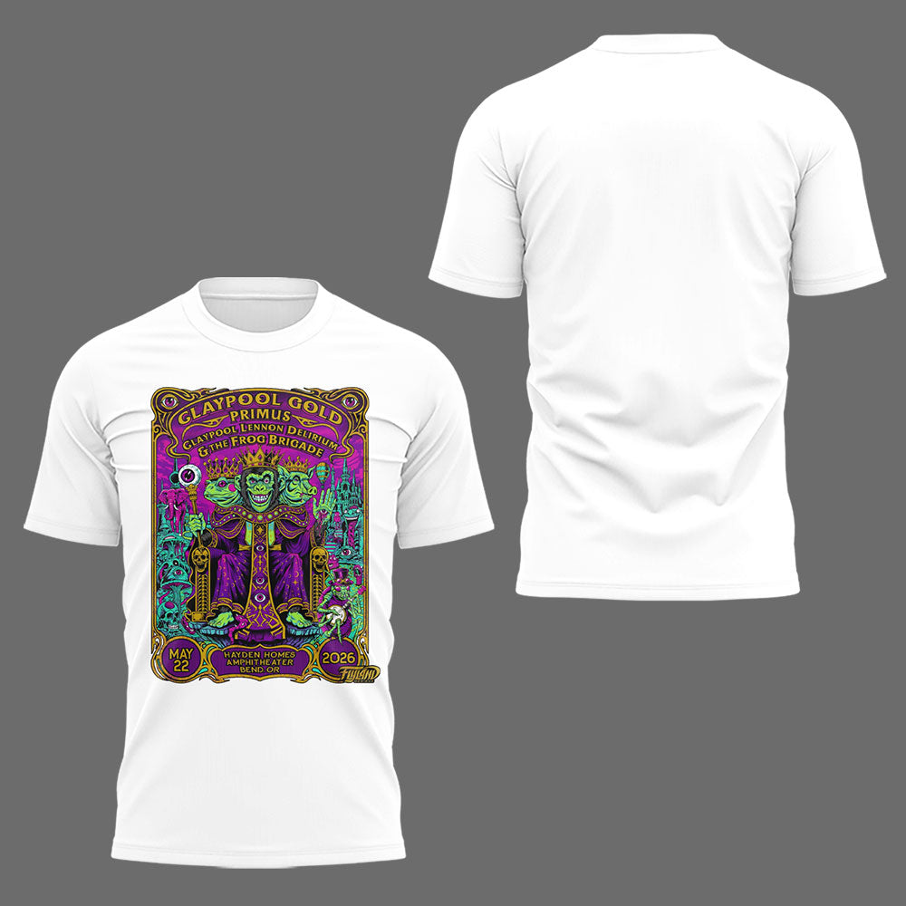 Limited Edition Claypool Gold Tour 2026 TShirT
