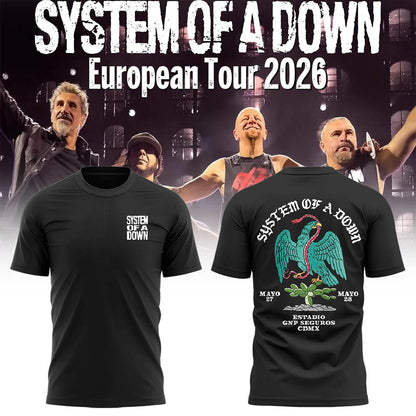 Limited Edition SOAD-MEX Tour 2026 Tshirt