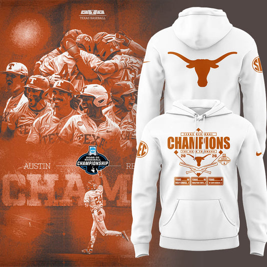 Limited Edition Texas Baseball AUSTIN REGIONAL CHAMPS 🏆 Hoodie