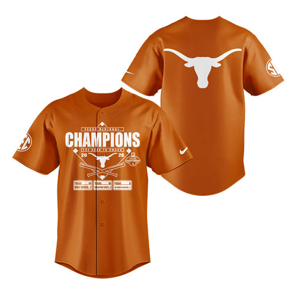 Limited Edition Texas Baseball AUSTIN REGIONAL CHAMPS 🏆 Jersey
