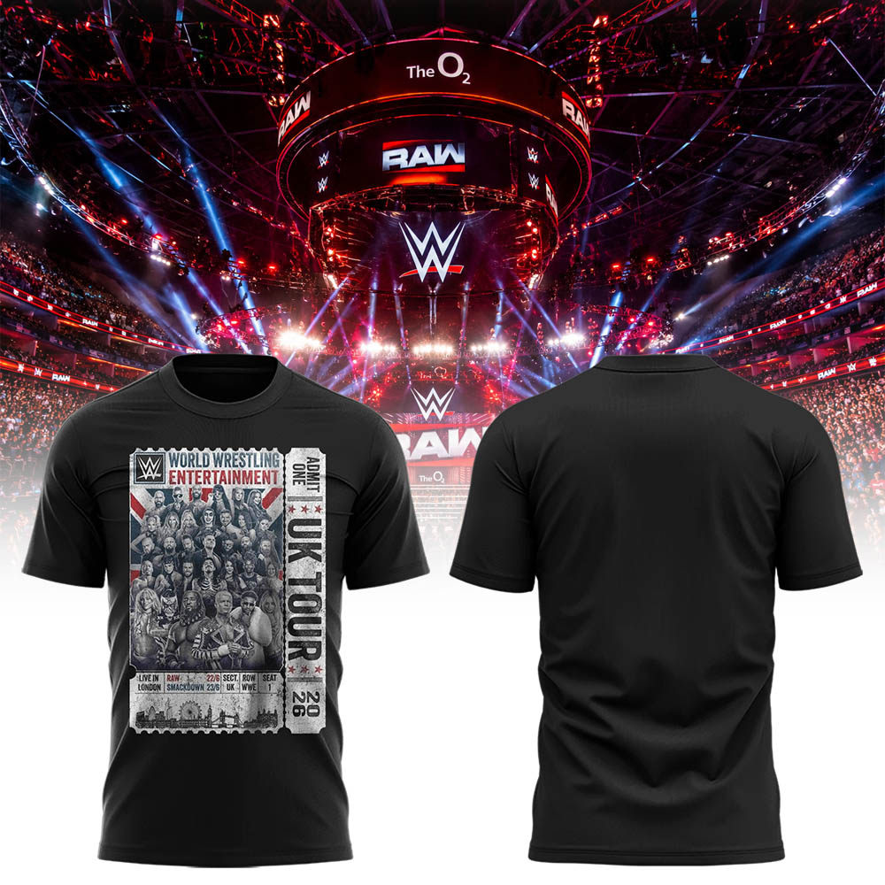Limited Edition W.W.E SmackDown At The O2, London Shirt