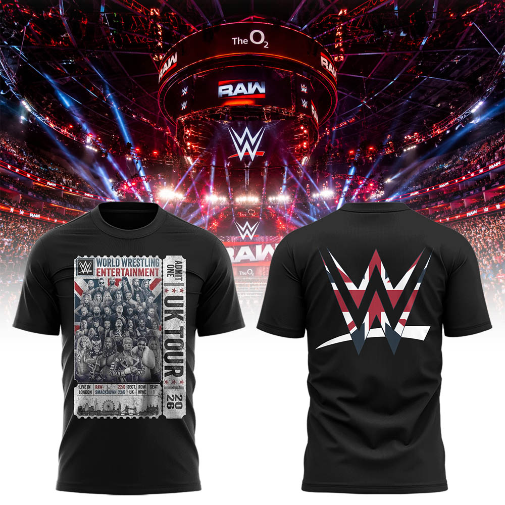 Limited Edition W.W.E SmackDown At The O2, London Shirt