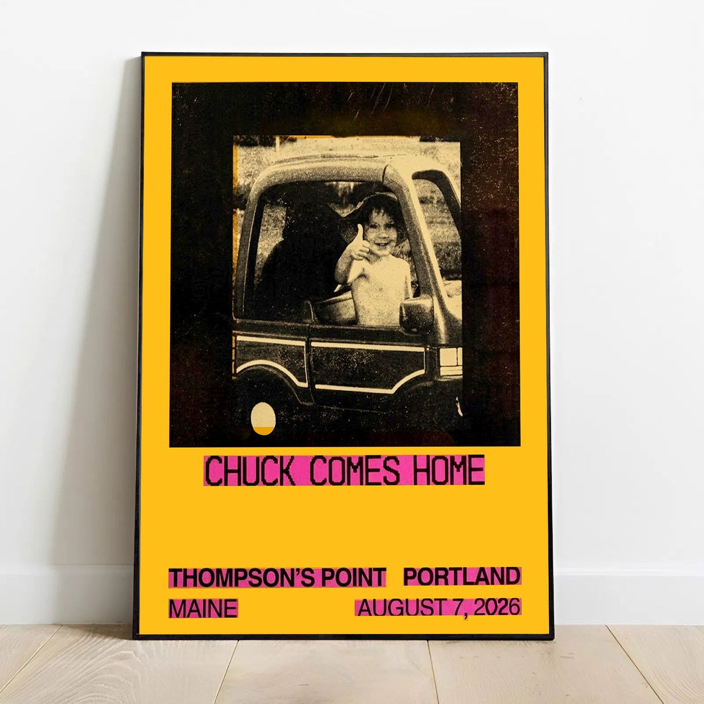 Limited Edition Chuck Comes Home Show in Maine Poster