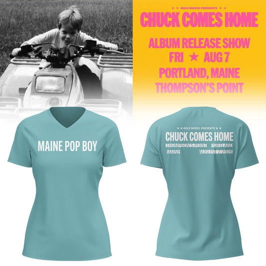 Limited Edition Chuck Comes Home Show in Maine V-neck TShirt