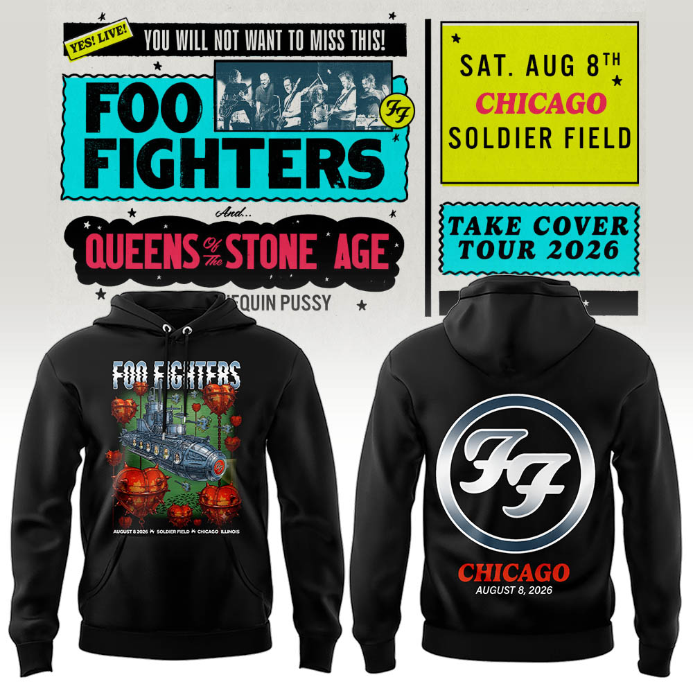 FF 🎸🎤 “Take Cover Tour 2026” in Chicago,IL Hoodie