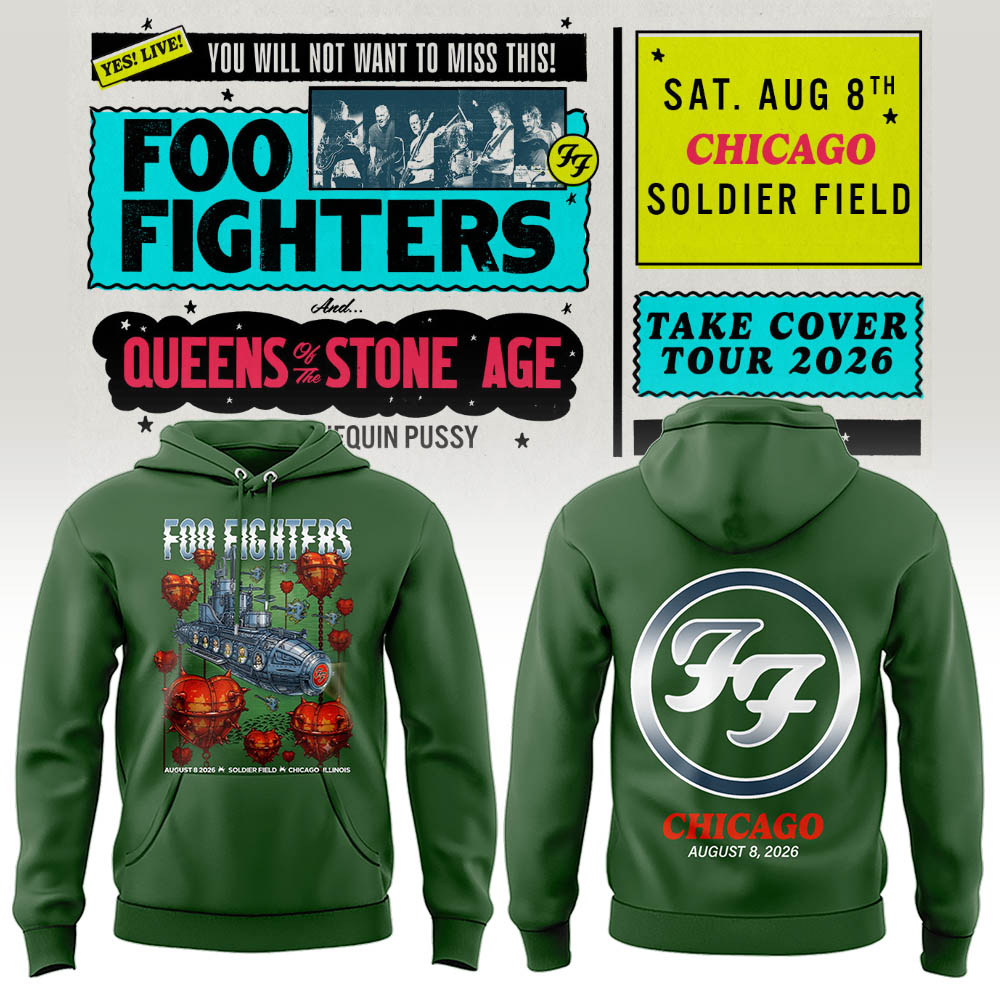 FF 🎸🎤 “Take Cover Tour 2026” in Chicago,IL Hoodie