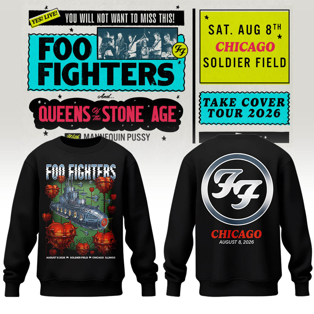 FF 🎸🎤 “Take Cover Tour 2026” in Chicago,IL Sweatshirt