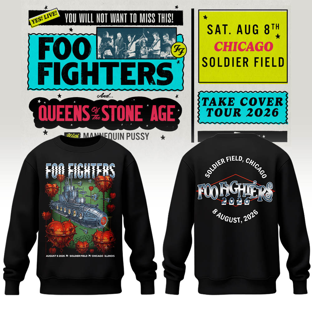 FF 🎸🎤 “Take Cover Tour 2026” in Chicago,IL Sweatshirt