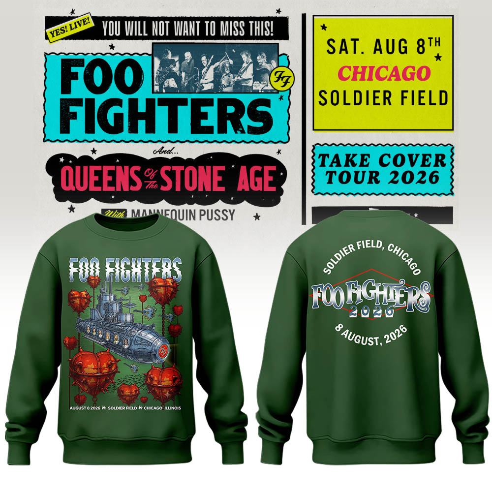 FF 🎸🎤 “Take Cover Tour 2026” in Chicago,IL Sweatshirt
