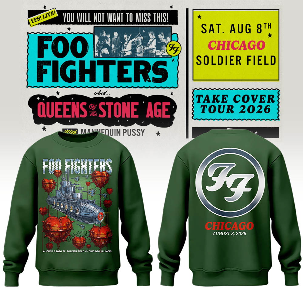 FF 🎸🎤 “Take Cover Tour 2026” in Chicago,IL Sweatshirt