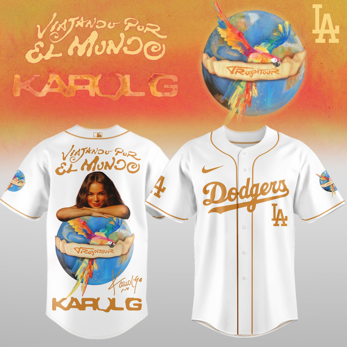 .Baseball x Karol G – Nos Vamos de Tour JERSEY(All Team)