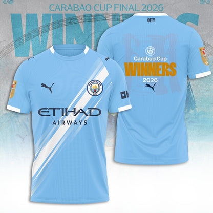 Manchester City Carabao Cup Winner’s 2026 3D Apparel