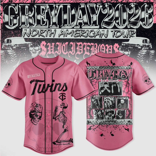 Minnesota Twins X $uicideboy$ Greyday 2026 – North American Tour Jersey