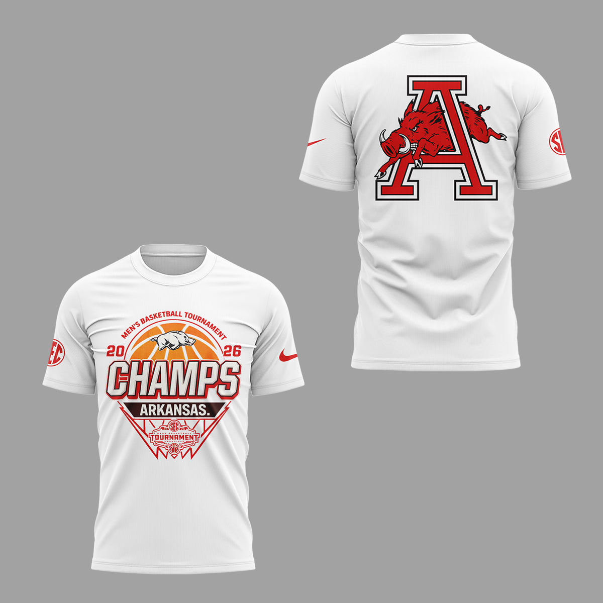 Limited Edition Razorbacks The Tournament Champions🏆TShirt