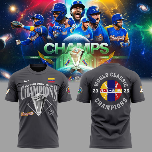 Venezuela Baseball 2026 World Baseball Classic Champions Limited T-shirt