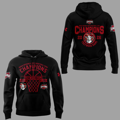 Limited Edition 2026 OHSAA Boys Basketball D3 State Champions Hoodie