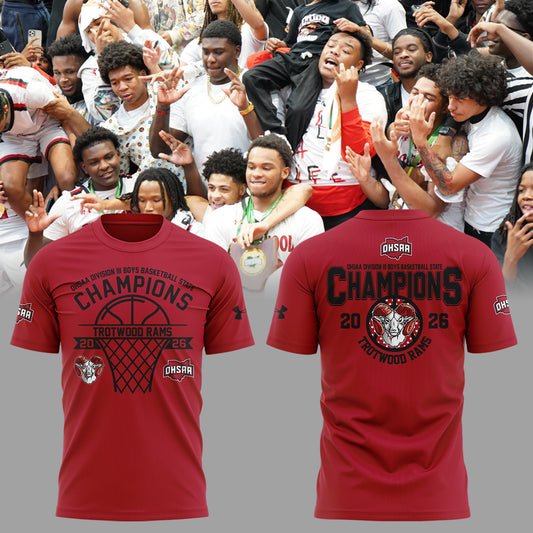 Limited Edition 2026 OHSAA Boys Basketball D3 State Champions Tshirt