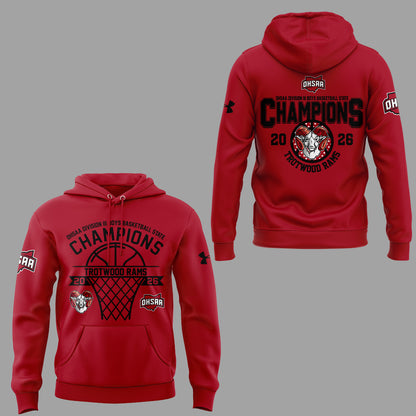 Limited Edition 2026 OHSAA Boys Basketball D3 State Champions Hoodie