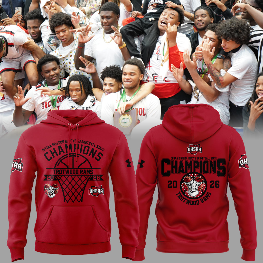 Limited Edition 2026 OHSAA Boys Basketball D3 State Champions Hoodie