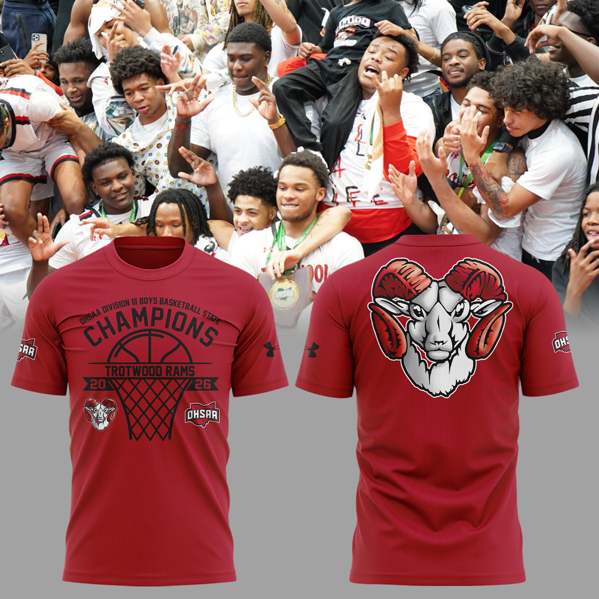 Limited Edition 2026 OHSAA Boys Basketball D3 State Champions Tshirt
