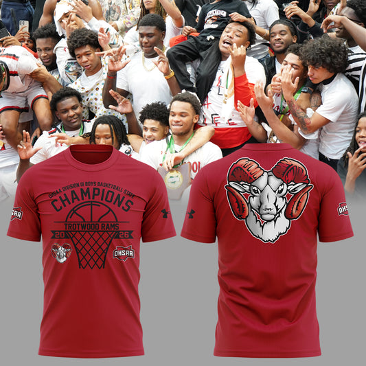 Limited Edition 2026 OHSAA Boys Basketball D3 State Champions Tshirt