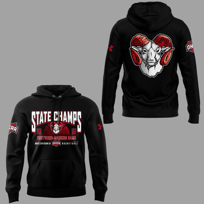 Limited Edition 2026 OHSAA Boys Basketball D3 State Champions Hoodie