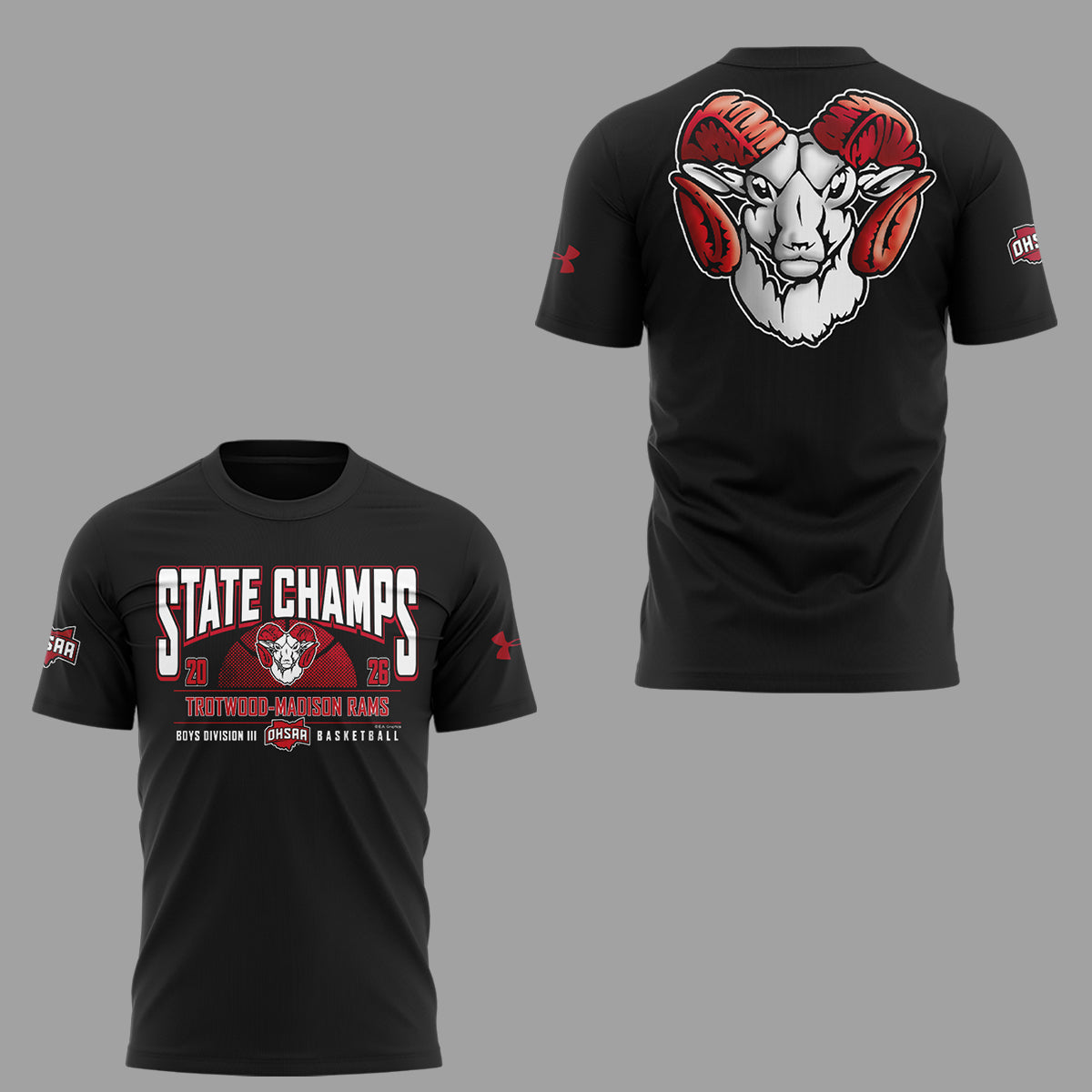 Limited Edition 2026 OHSAA Boys Basketball D3 State Champions Tshirt