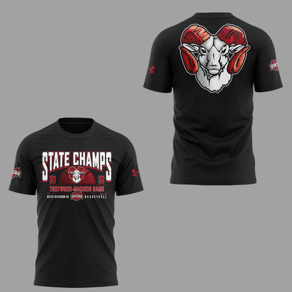 Limited Edition 2026 OHSAA Boys Basketball D3 State Champions Tshirt