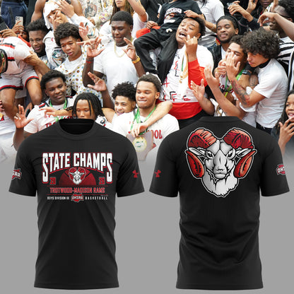 Limited Edition 2026 OHSAA Boys Basketball D3 State Champions Tshirt