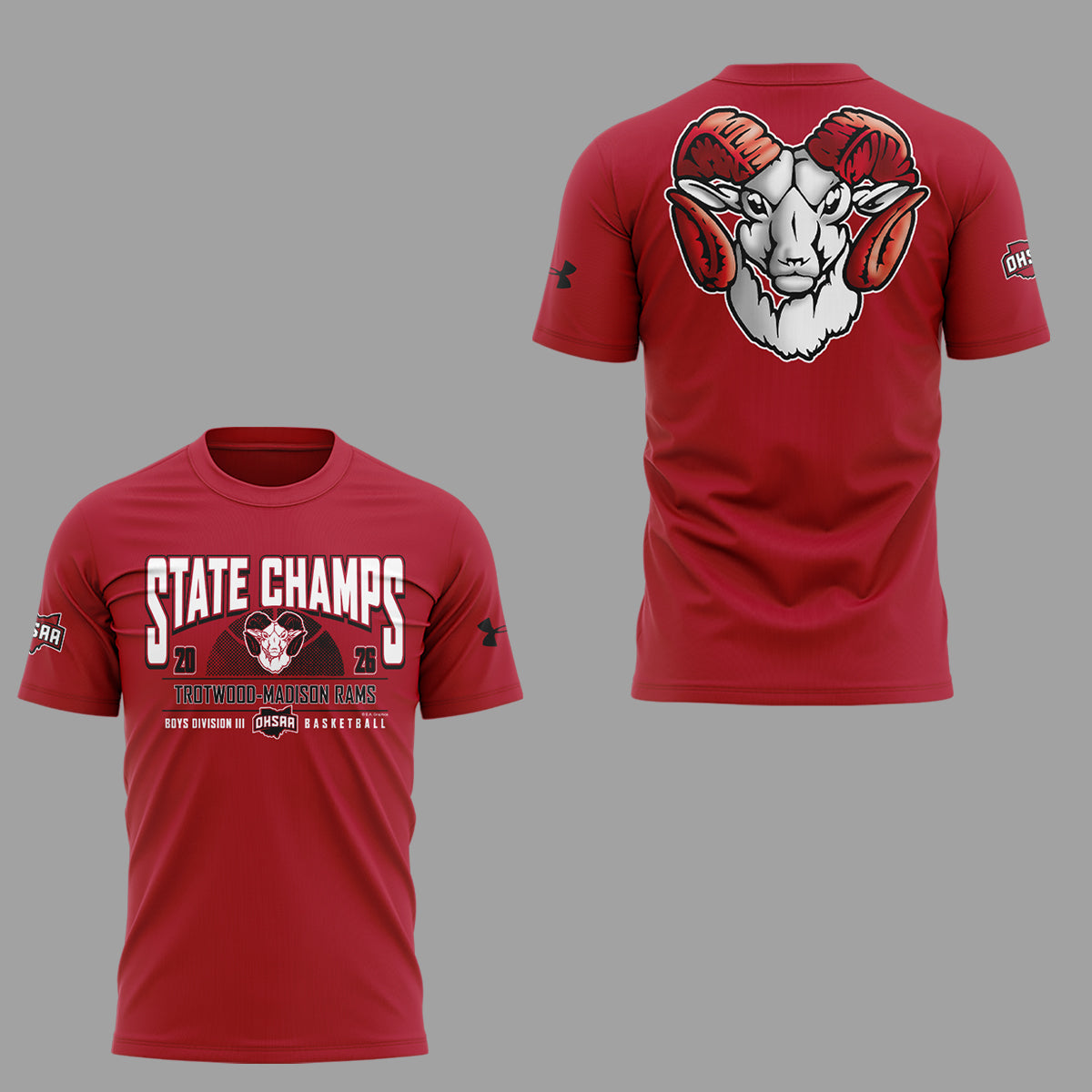 Limited Edition 2026 OHSAA Boys Basketball D3 State Champions Tshirt