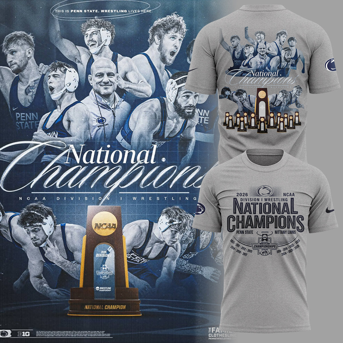 Limited Edition 2026 Men’s Wrestling Champions🏆 Shirt