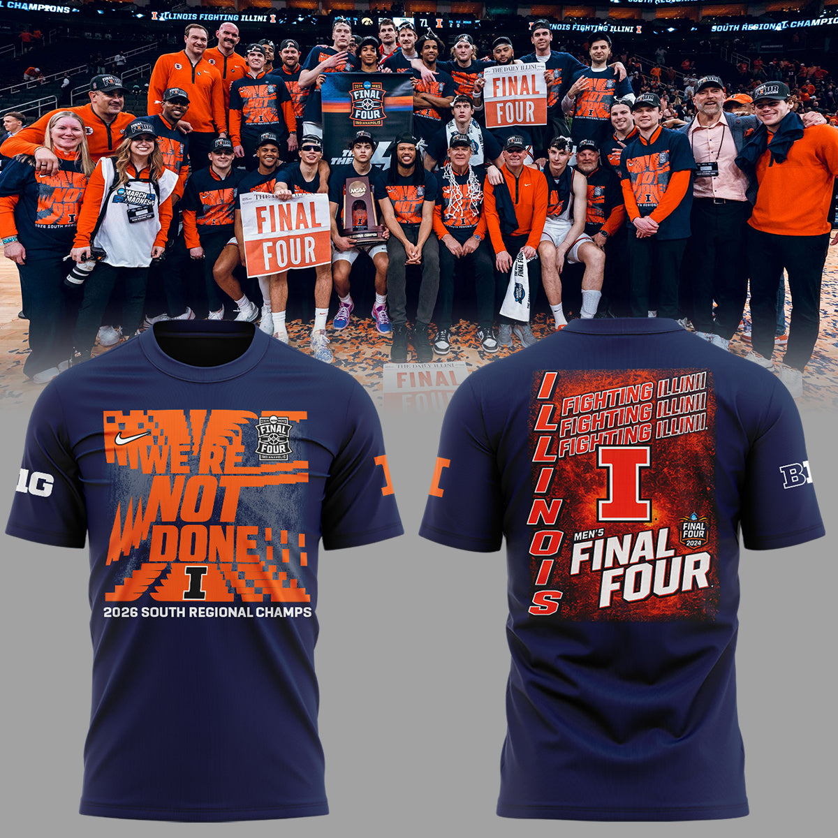 Limited Edition 2026 MBB Final Four 🏀 TShirt