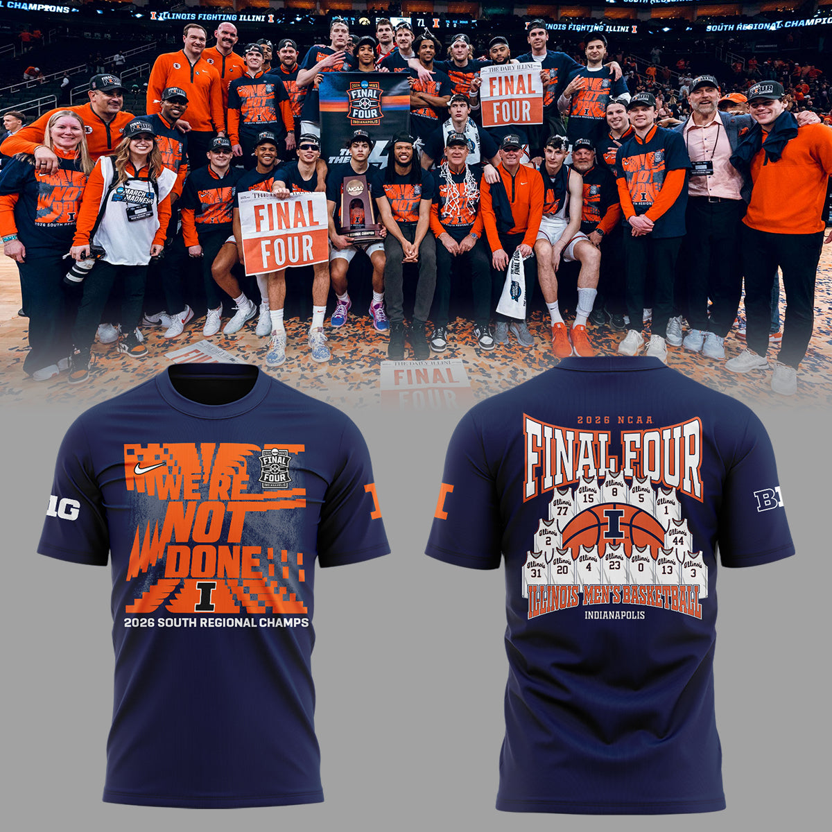 Limited Edition 2026 MBB Final Four 🏀 TShirt