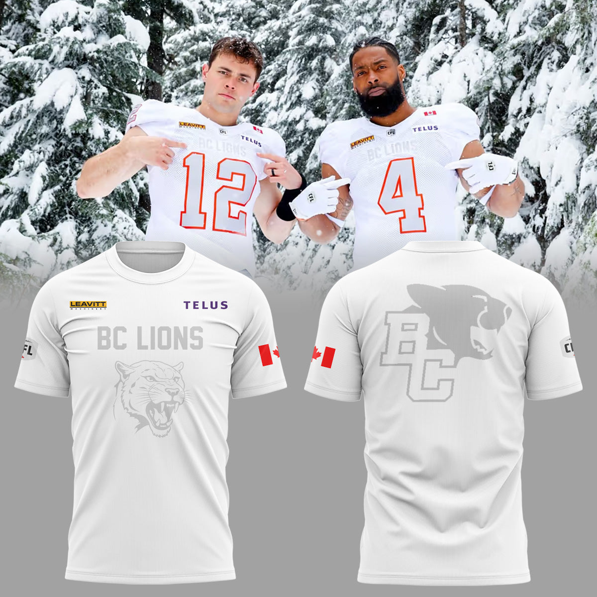 Limited Edition BC Lions “Pacific Frost” TShirt-ND04062609