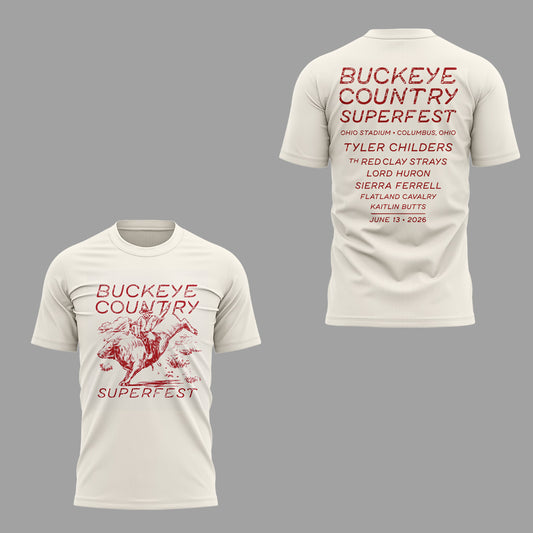 Limited Edition Buckeye Country Superfest 2026 Shirt