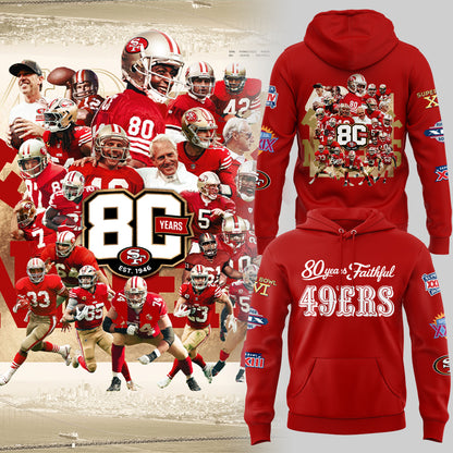 49ers 80th Anniversary Hoodie