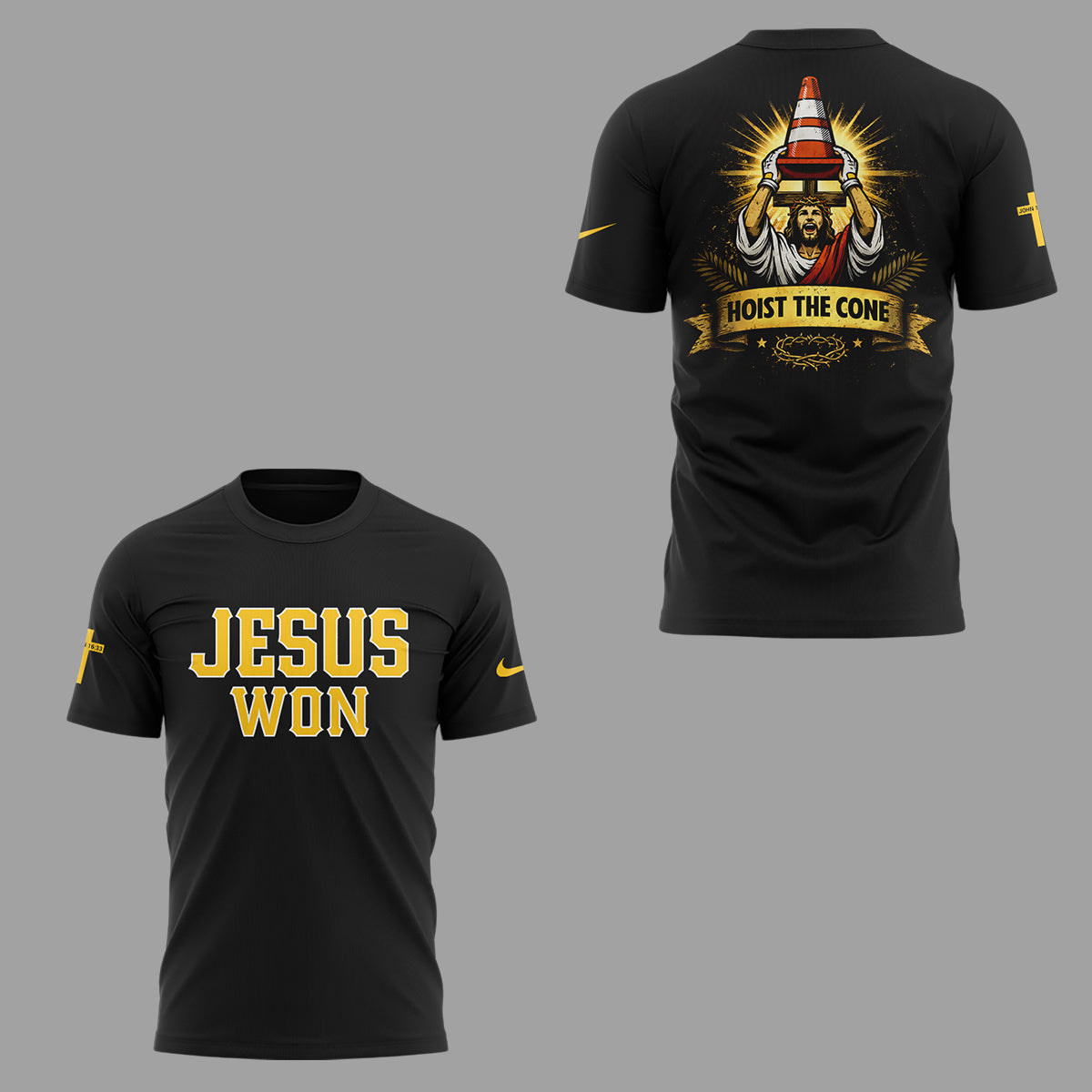 Pirates x Jesus Won-Hoist The Cone✝️🔺🏴‍☠️ TShirt