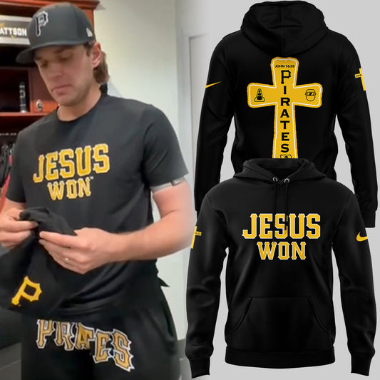 Pirates x Jesus Won-Hoist The Cone✝️🔺🏴‍☠️ Hoodie