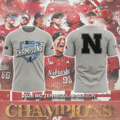 Limited Edition 2026 B10 Softball Champions ⚾ TShirt-ND05042605