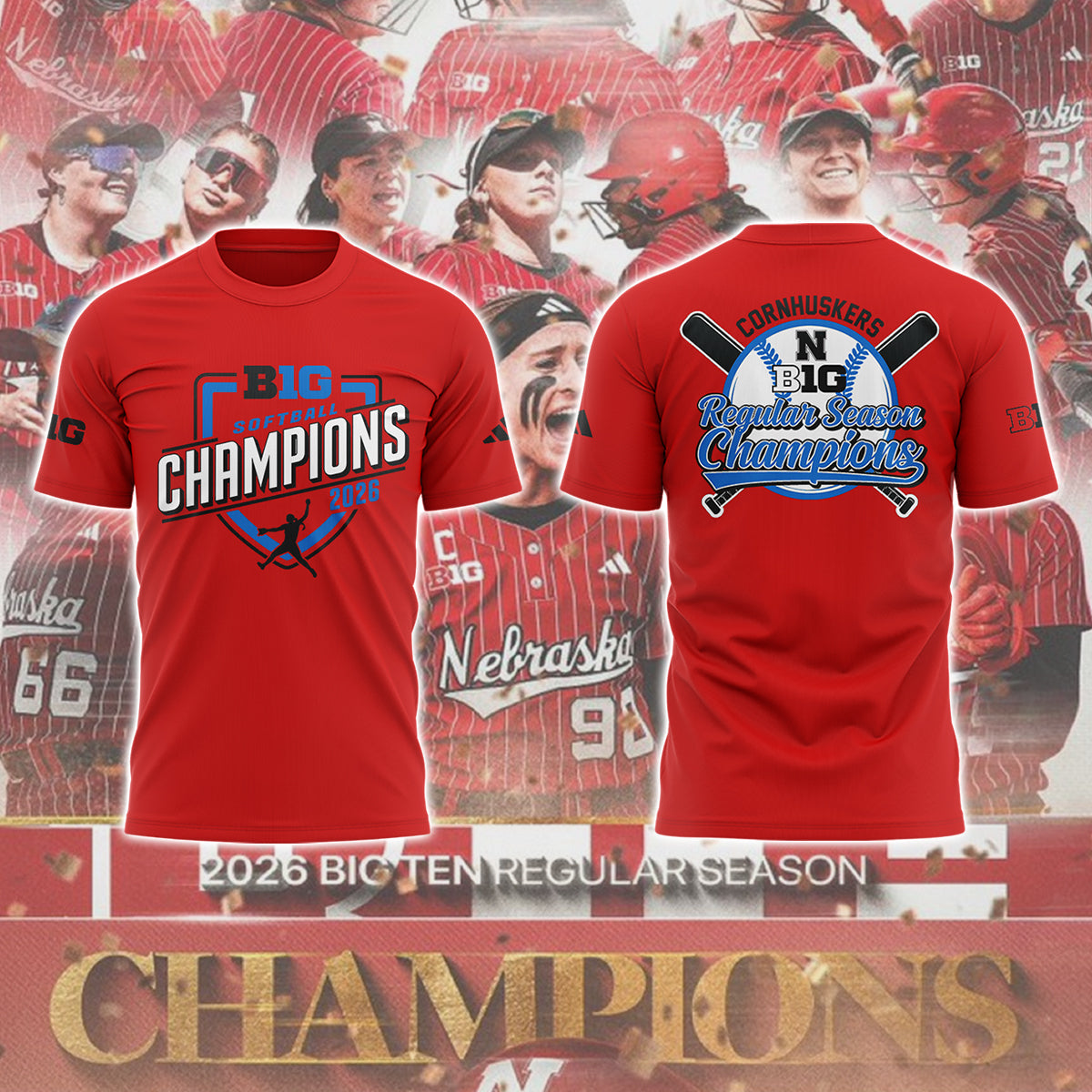 Limited Edition 2026 B10 Softball Champions ⚾ TShirt-ND05042609