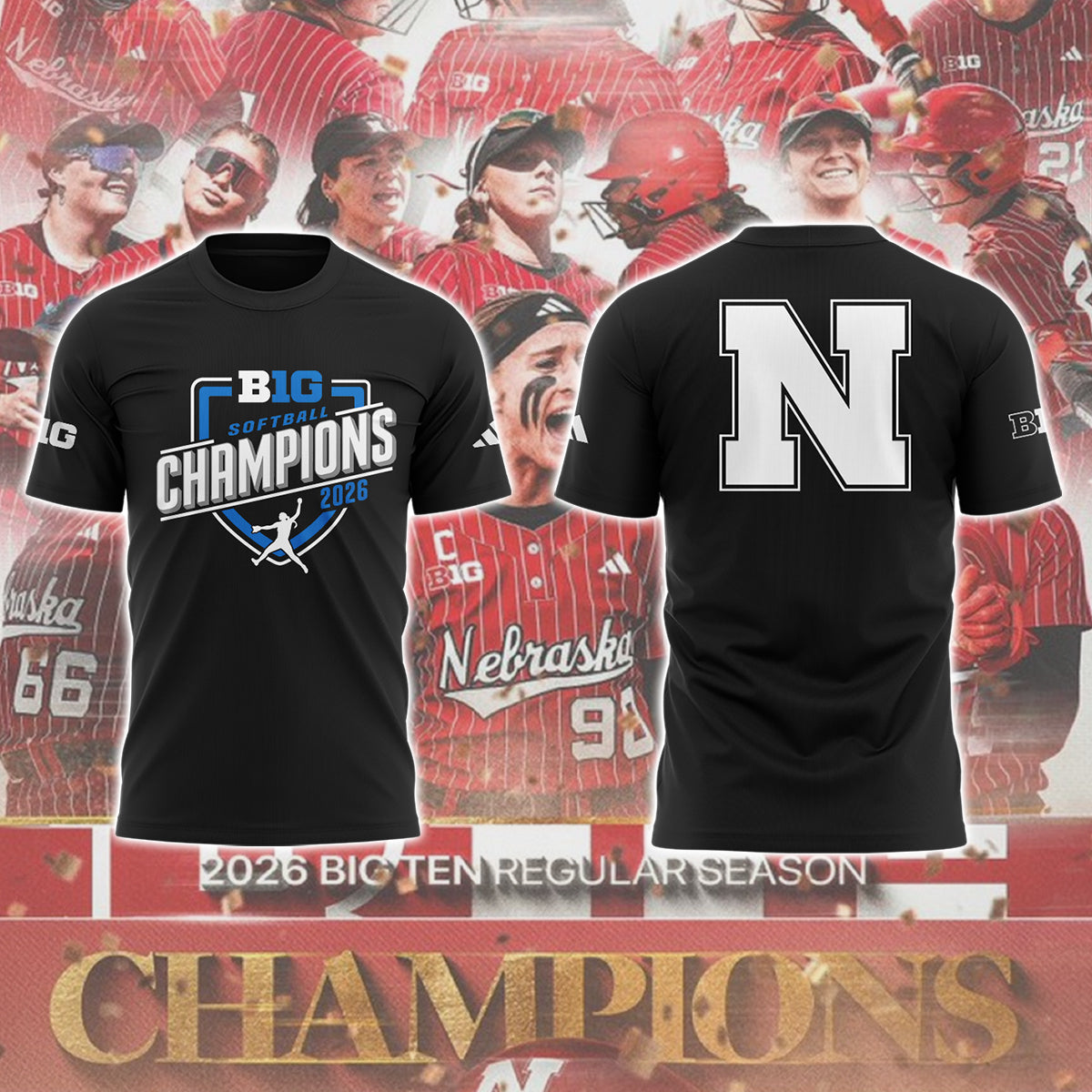 Limited Edition 2026 B10 Softball Champions ⚾ TShirt-ND05042613