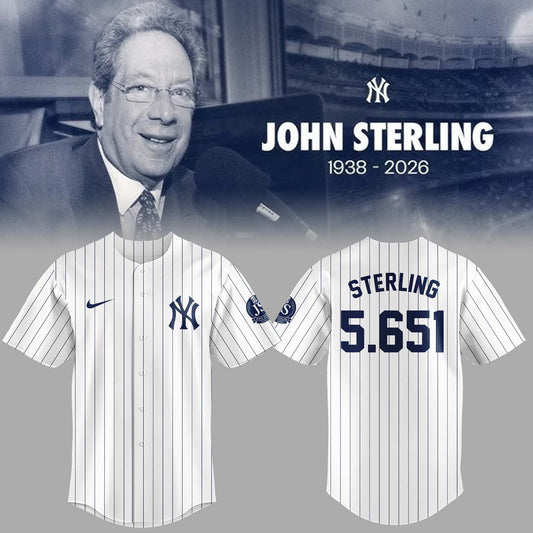 “Remembering John Sterling — The Voice of the Yankees” Custom Jersey