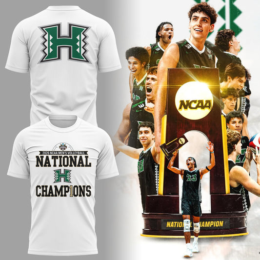 Limited Edition Hawaii Men’s Volleyball National Champions 2026 TShirt