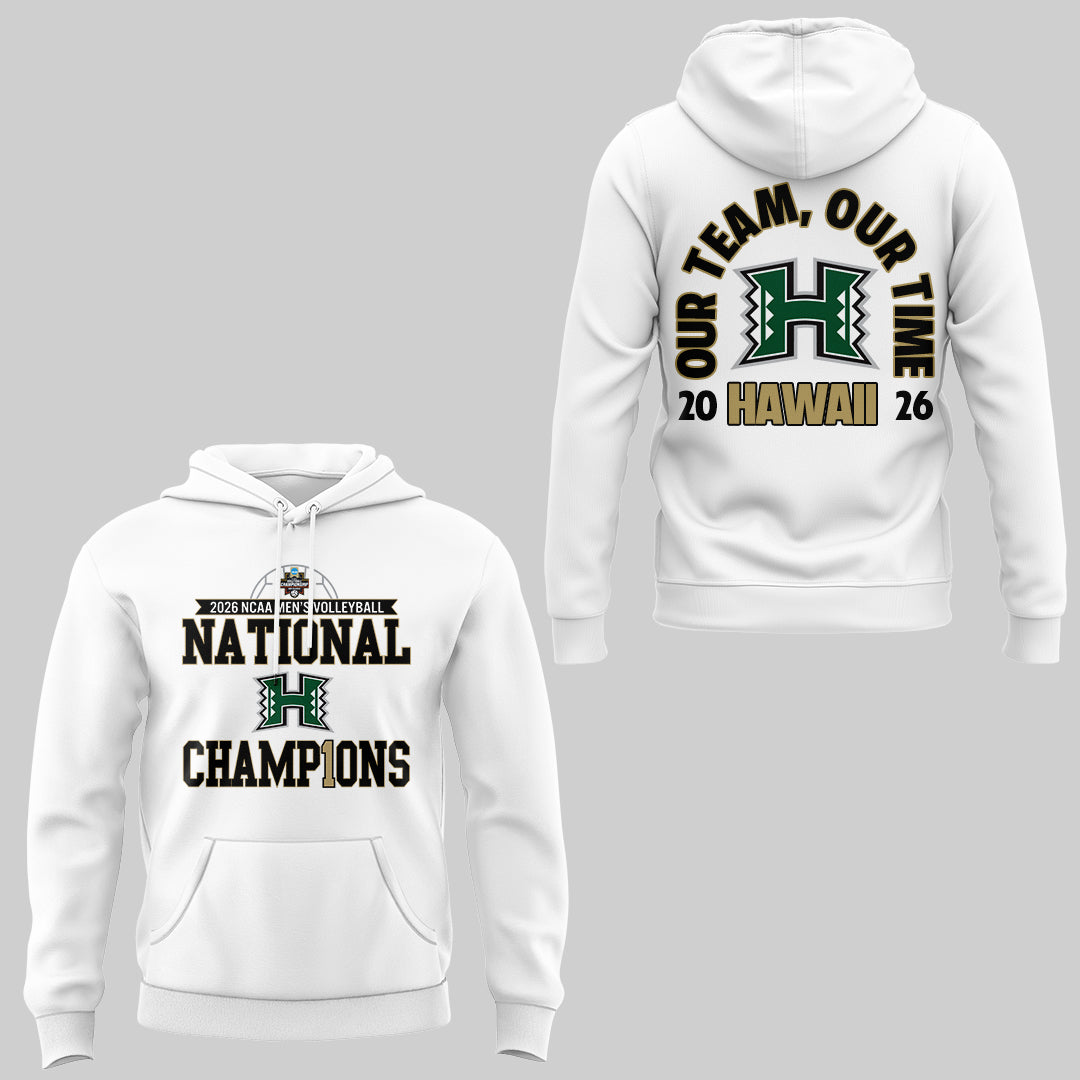 Limited Edition Hawaii Men’s Volleyball National Champions 2026 Hoodie