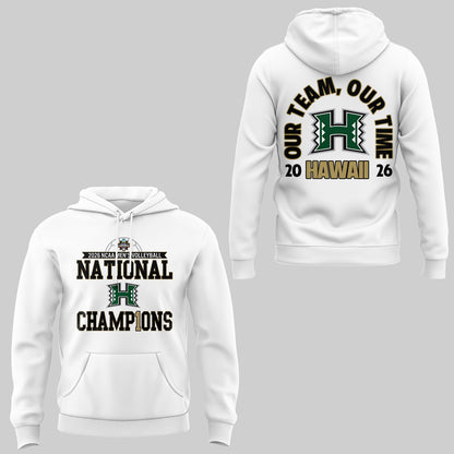 Limited Edition Hawaii Men’s Volleyball National Champions 2026 Hoodie