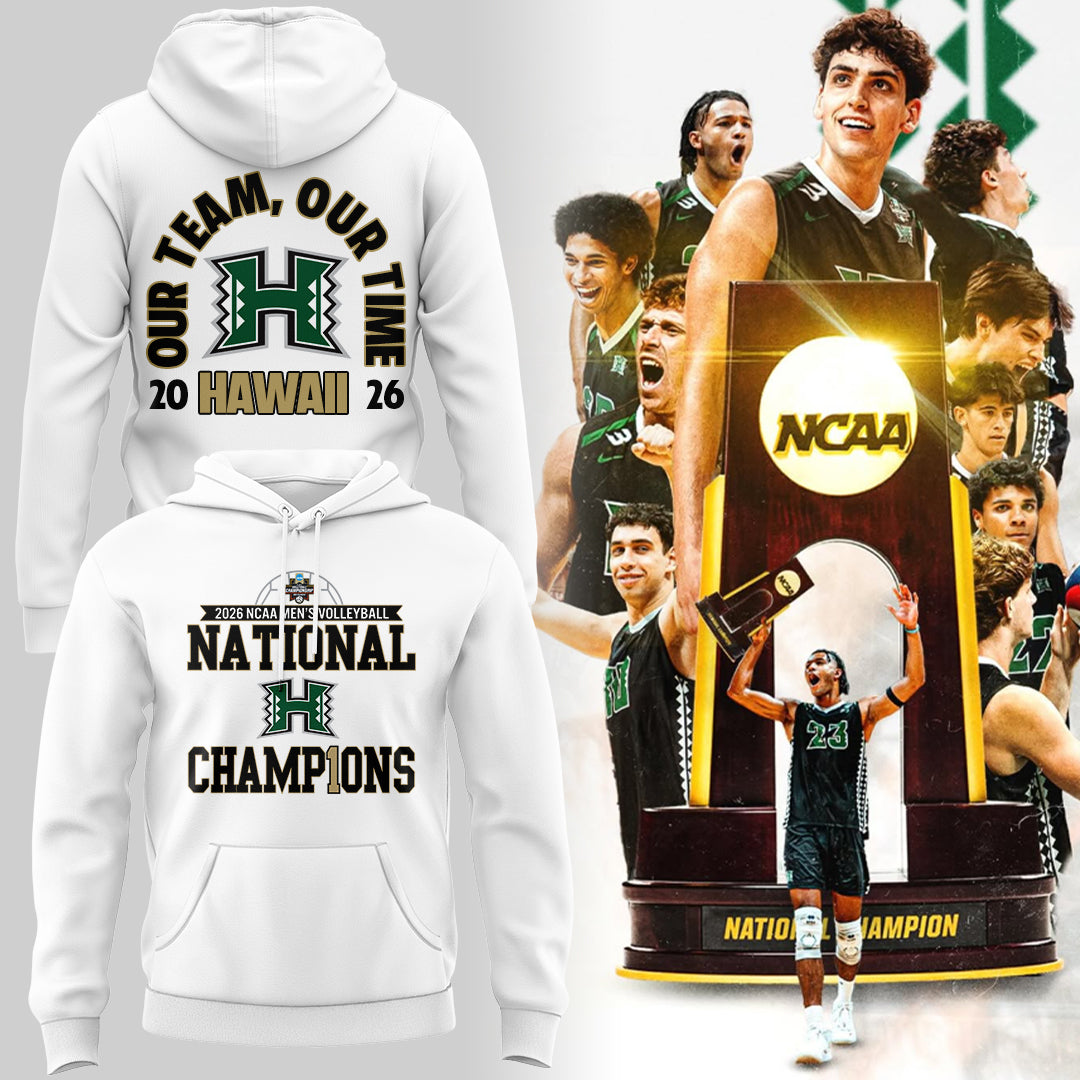 Limited Edition Hawaii Men’s Volleyball National Champions 2026 Hoodie