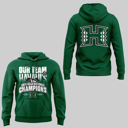 Limited Edition Hawaii Men’s Volleyball National Champions 2026 Hoodie